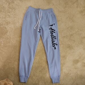 Hollister Sky Blue Sweatpants with Logo